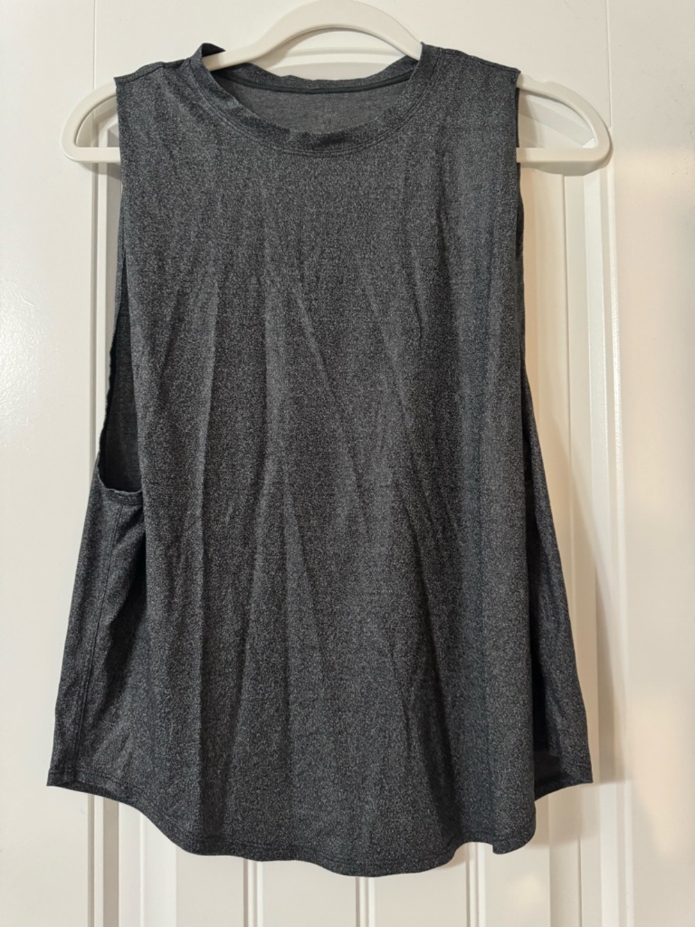 Lululemon Soul Cycle Sleeveless Shimmery Black Muscle Tank